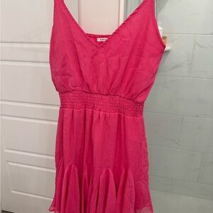 Vibrant Pink Sleeveless Dress
